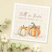 "Fall in Liebe" Rustikale Herbstwoche Verlobung &  Serviette