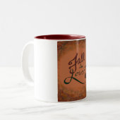 Fall in Liebe-Tasse! Zweifarbige Tasse (Vorderseite Links)