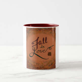 Fall in Liebe-Tasse! Zweifarbige Tasse