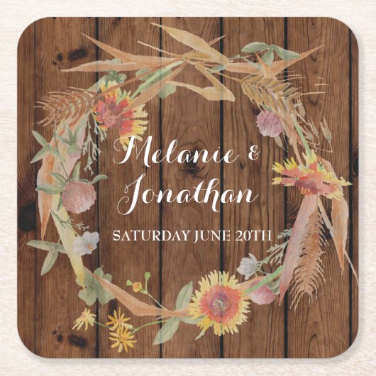 Fall in Liebe Untersetzer Matthias Hochzeitsfeier (Vorderseite)