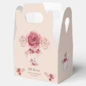 Fall In Love Boho Pink Pumpkin Bridal Shower Geschenkschachtel (Geöffnet)