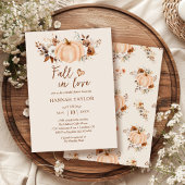 Fall in Love Bridal Shower Einladung