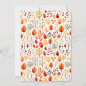 Fall In Love Bridal Shower Invitation Einladung (Rückseite)