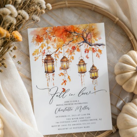 Fall In Love Bridal Shower Invitation Einladung