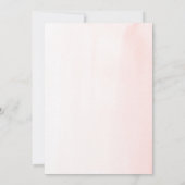 Fall in Love Bridal Shower Pink Flowers Pumpkin Einladung (Rückseite)