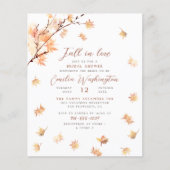 Fall In Love Budget Bridal Shower (Vorderseite)
