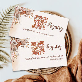 Fall in Love Fall Bridal Shower Begleitkarte