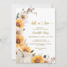 Fall In Love Gold Sonnenblumen Gänseblümchen Braut