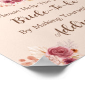 Fall In Love Help The Busy Bride Address  Poster (Ecke)