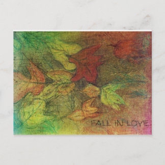 FALL IN LOVE POSTKARTE