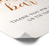 Fall in Love | Pretzel Bar Table Bridal Shower Poster (Ecke)