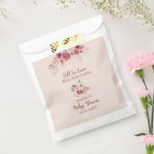 Fall In Love Rustic Fall Pink Pumpkin Baby Shower Geschenktütchen (Versiegelt)