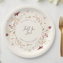 Fall in Love Rustic Wildflower Custom Baby Shower