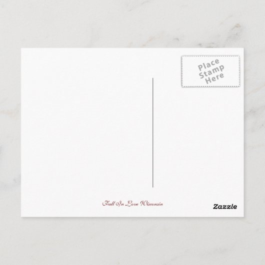 Fall in Love Wisconsin 2 Postkarte (Rückseite)