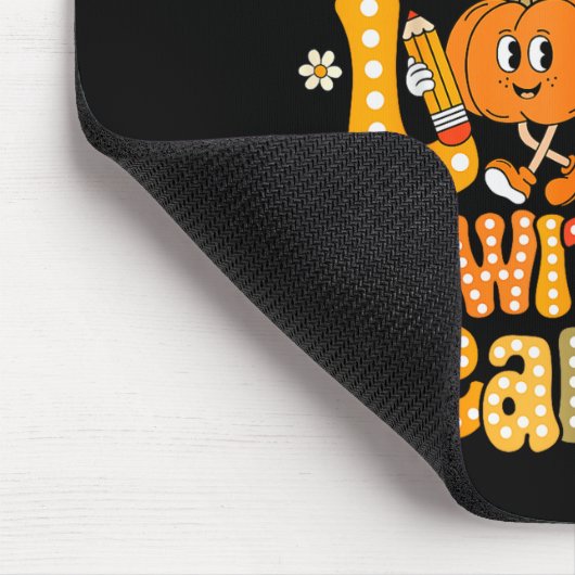 Fall In Love With Learning Autumn Thanksgiving Pum Mousepad (Ecke)