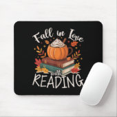 Fall In Love With Reading Autumn Librarian Cute Bo Mousepad (Mit Mouse)