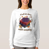 Fall In Love With Reading- Pumpkin - Autumn Leaves T-Shirt (Vorderseite)