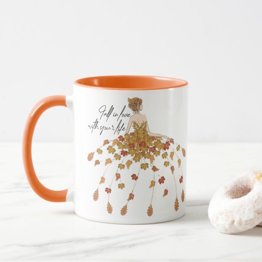 Fall in Love with Your Life Tasse (Mit Donut)