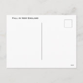 Fall in Neuengland Feiertagspostkarte (Rückseite)