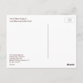 Fall in Neuengland Postkarte (Rückseite)