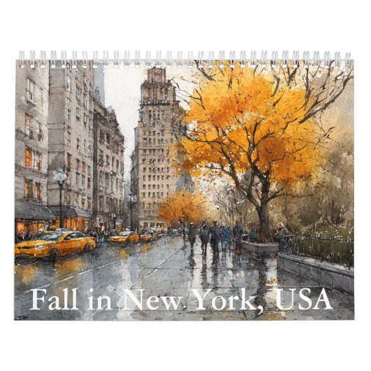 Fall in New York-USA Calendar Kalender (Titelbild)