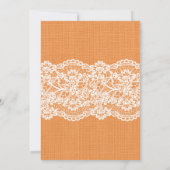 Fall in rustikale Tafel der Liebepaar-Dusche Einladung (Rückseite)