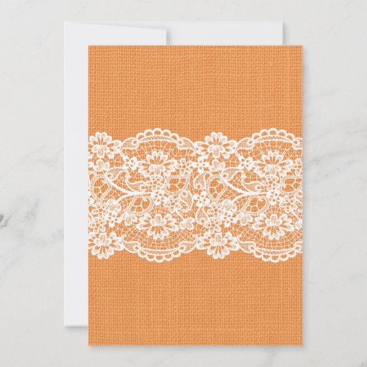 Fall in rustikale Tafel der Liebepaar-Dusche Einladung (Rückseite)