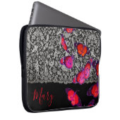FALL individuelle Name LACE UND SCHALTFLÄCHEN NEOP Laptopschutzhülle (Vorne Rechts)