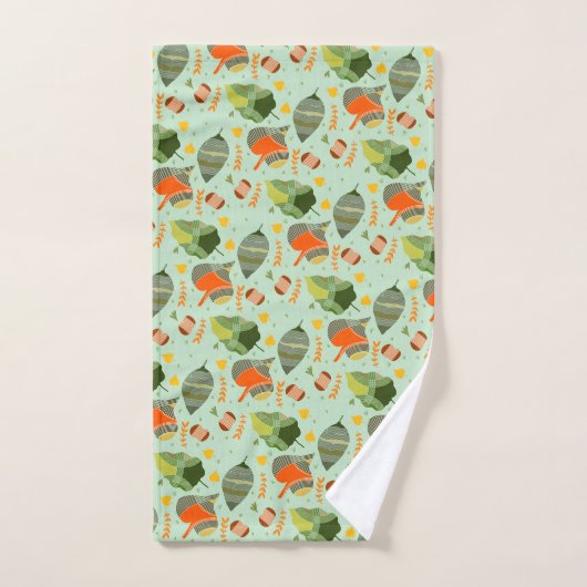 Fall-ing leaves Hand Towel Handtuch (Handtuch)