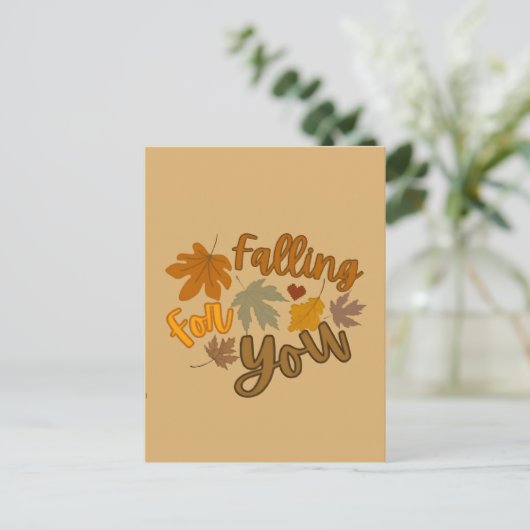 Fall(-ing) Postkarte (Stehend Vorderseite)