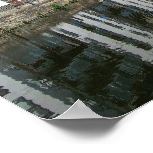 Fall Ings Lock, Wakefield Poster (Ecke)