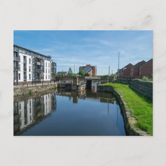 Fall Ings Lock, Wakefield Postkarte (Vorderseite)