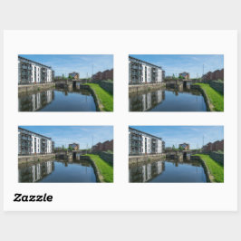 Fall Ings Lock, Wakefield Rechteckiger Aufkleber