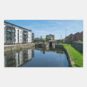 Fall Ings Lock, Wakefield Rechteckiger Aufkleber (Vorderseite)