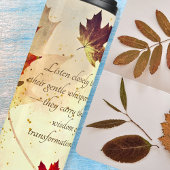 Fall Inspiration Zitat Personalisierten Ahornleaf Thermosbecher