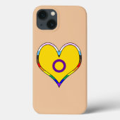 Fall Intersex Pride Heart Case-Mate iPhone Hülle (Rückseite)