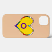 Fall Intersex Pride Heart Case-Mate iPhone Hülle (Rückseite (Horizontal))