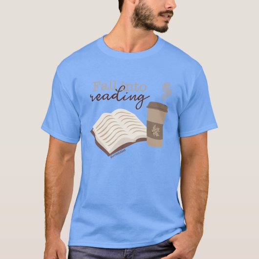Fall Into Reading Bookish Fall Autumn Kindle Reade T-Shirt (Vorderseite)