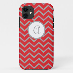 Fall iPhone5 personalisiert, rot mit grauen Case-Mate iPhone Hülle