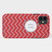 Fall iPhone5 personalisiert, rot mit grauen Case-Mate iPhone Hülle (Rückseite (Horizontal))