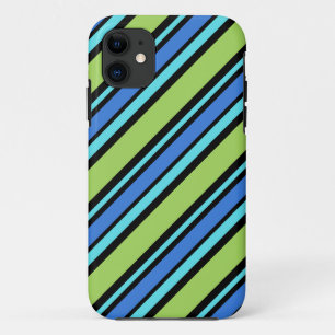 Fall iPhone 5/5: Blue Moons Diagonal Stripes Case-Mate iPhone Hülle