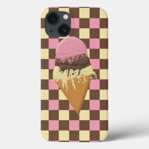 Fall IPhone Neapolitan Ice Cream Cone Case-Mate iPhone Hülle