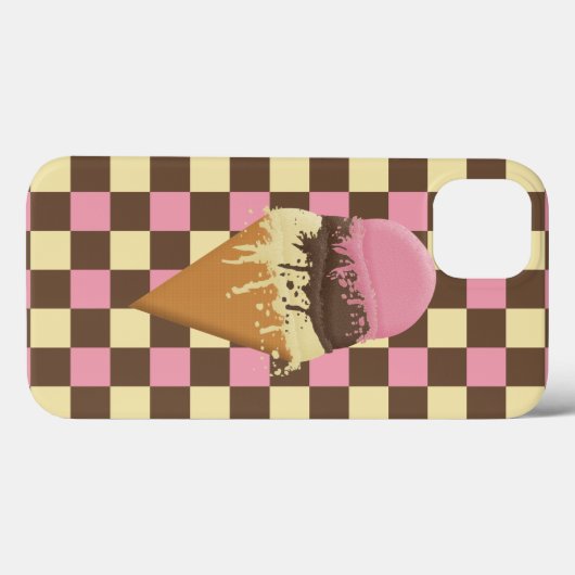 Fall IPhone Neapolitan Ice Cream Cone Case-Mate iPhone Hülle (Rückseite (Horizontal))