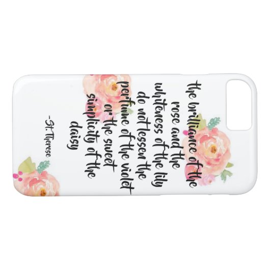 Fall iPhone Zitat St. Therese Case-Mate iPhone Hülle (Rückseite (Horizontal))