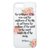 Fall iPhone Zitat St. Therese Case-Mate iPhone Hülle (Rückseite)