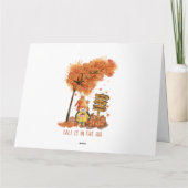 Fall Is In the Air Autumn Lover Gift  Karte (Rückseite)