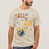 Fall Is in the Air Raccoon Autumn T-Shirt (Vorderseite)