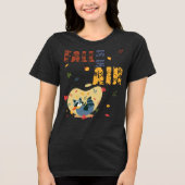 Fall Is in The Air Raccoon Autumn Tri-Blend Shirt (Vorderseite)