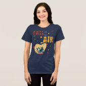 Fall Is in The Air Raccoon Autumn Tri-Blend Shirt (Vorderseite voll)