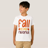 Fall Is My Favorite - Cozy Autumn Quote Design T-Shirt (Vorne ganz)